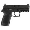 Sig Sauer P320 Compact w/ Contrast Sights 9mm Luger 3.9in Black Nitron Pistol - 10+1 Rounds - Black