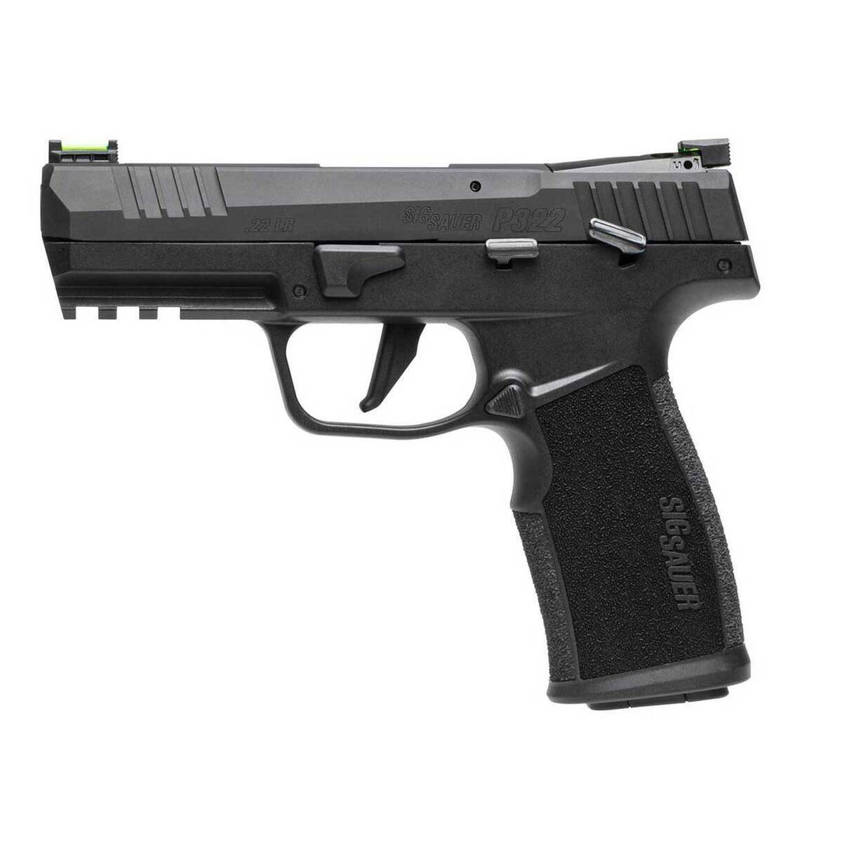 Sig Sauer P322 22 Long Rifle 4in Black Pistol - 10+1 Rounds - Black Sig Sauer P322 22 Long Rifle 4in Black Pistol - 10+1 Rounds - Black