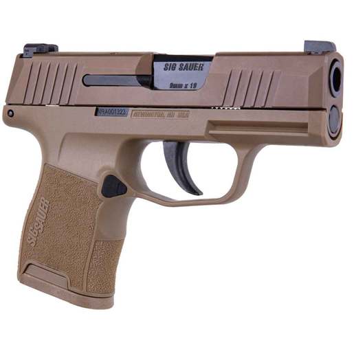 Sig Sauer P365 NRA 9mm Luger 3.1in Coyote Pistol - 12+1 Rounds - Brown Subcompact image