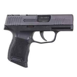 Sig Sauer P365 SAS w/Tritium Bullseye Sight 9mm Luger 3.1in Black Pistol - 10+1 Rounds