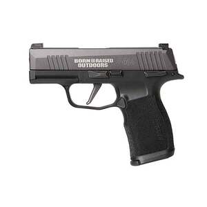 Sig Sauer P365X Born & Raised 9mm Lugger 3.1in Elite Carbon Gray Pistol - 12+1 Rounds