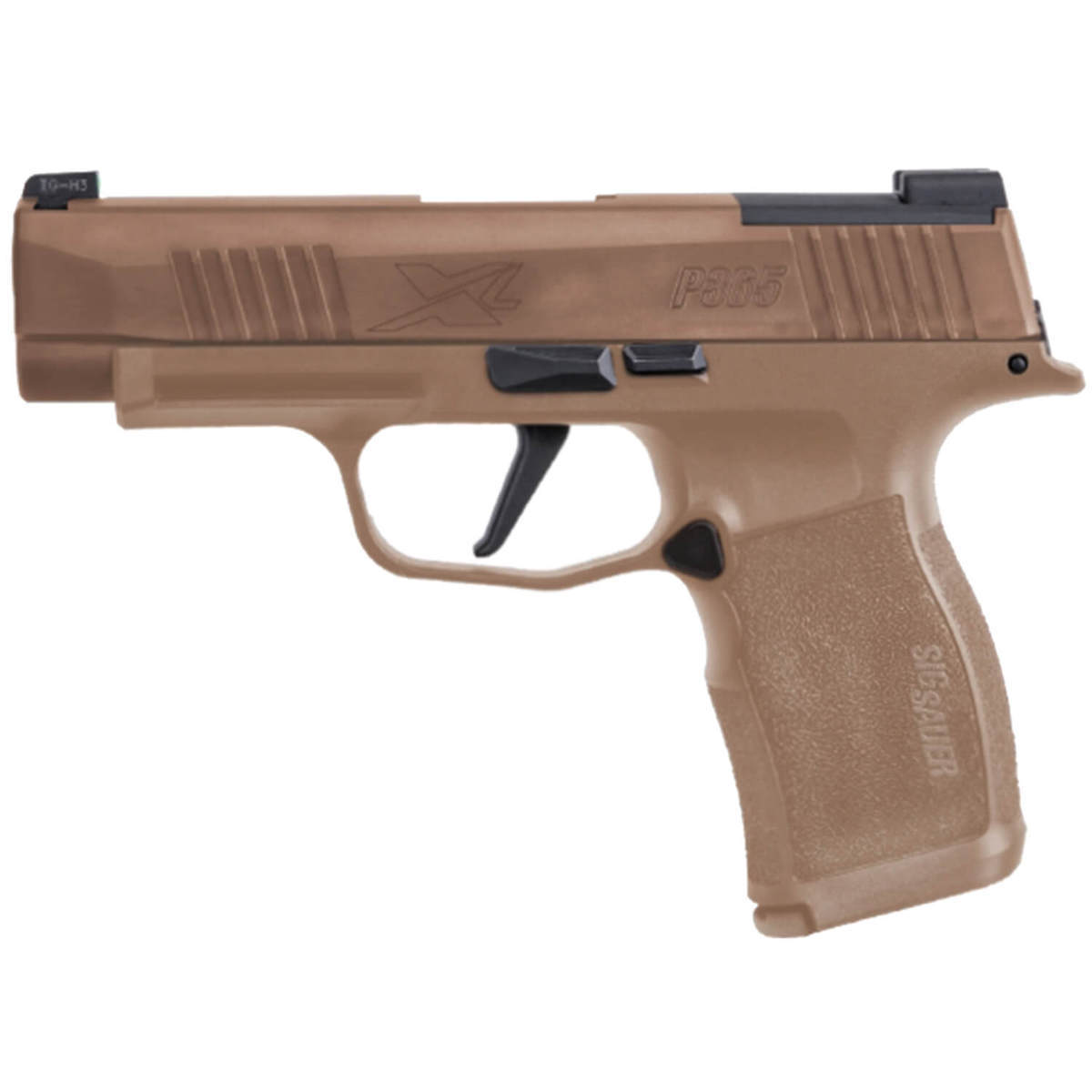 Sig Sauer P365XL NRA 9mm Luger 3.7in Coyote/Black Pistol - 15+1 Rounds - Coyote Brown/Black Sig Sauer P365XL NRA 9mm Luger 3.7in Coyote/Black Pistol - 15+1 Rounds - Coyote Brown/Black