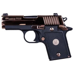 Sig Sauer P938 9mm Luger 3in Rose Gold PVD/Black Pistol - 6+1 Rounds