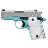 Sig Sauer P938 w/White Pearlite Grips 9mm Luger 3in Stainless Pistol - 7+1 Rounds - Blue