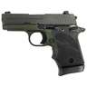Sig Sauer P938 w/Hogue Rubber Finger Groove Grips 9mm Luger 3in Army Green Anodized Pistol - 7+1 Rounds