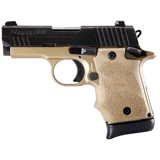 Sig Sauer P938 Combat 9mm Luger 3in Black Pistol - 7+1 Rounds - Tan Subcompact image