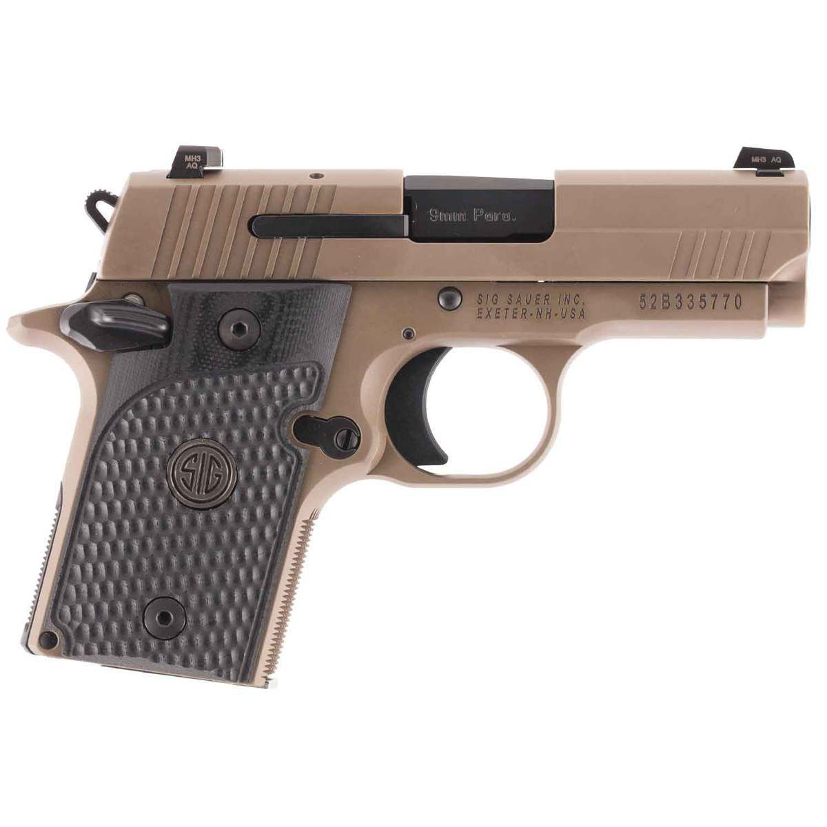 Sig Sauer P938 Emperor Scorpion 9mm Luger 3in FDE PVD Pistol - 6+1 Rounds - Brown Sig Sauer P938 Emperor Scorpion 9mm Luger 3in FDE PVD Pistol - 6+1 Rounds - Brown