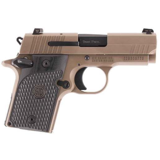 Sig Sauer P938 Emperor Scorpion 9mm Luger 3in FDE PVD Pistol - 6+1 Rounds - Brown Compact image