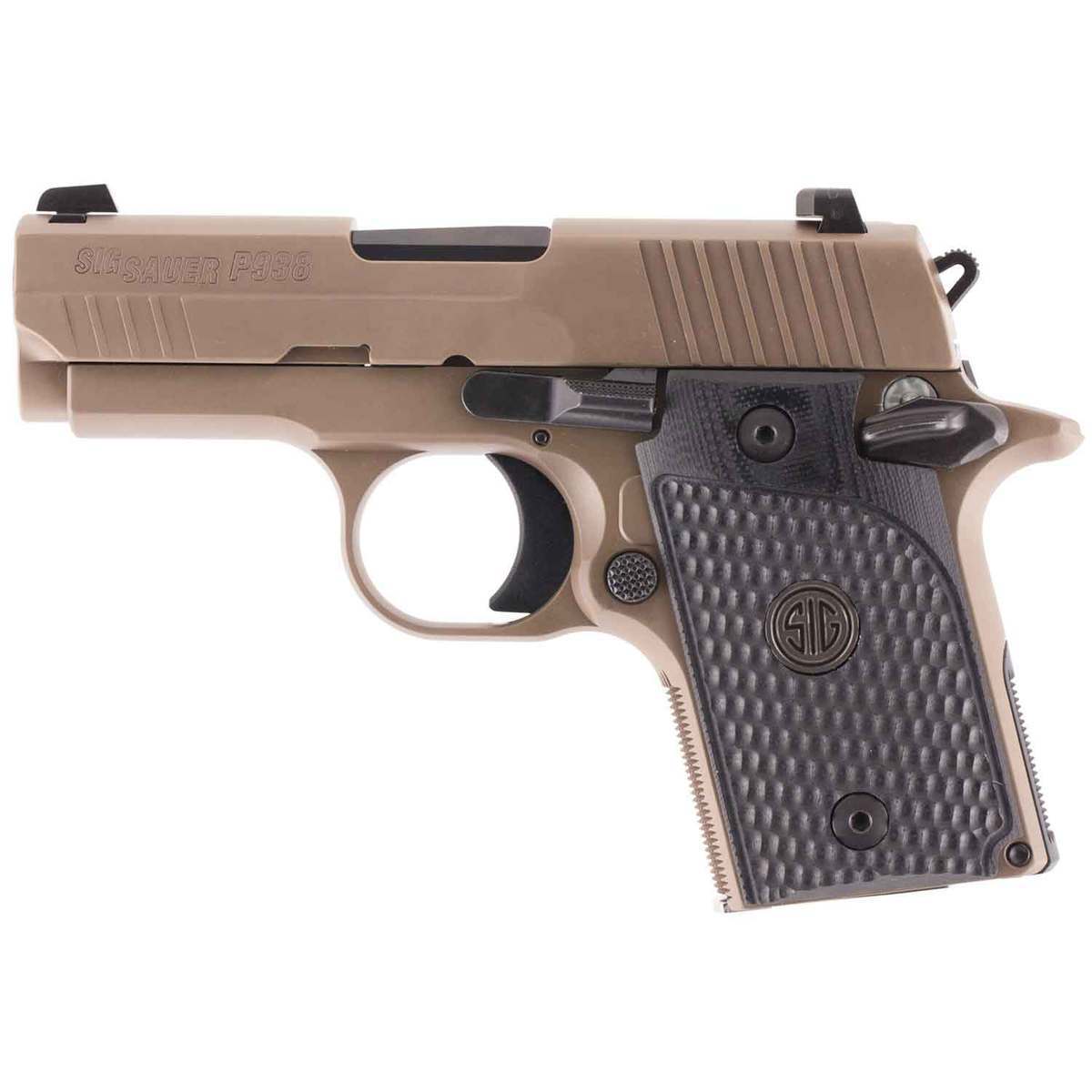 Sig Sauer P938 Emperor Scorpion 9mm Luger 3in FDE PVD Pistol - 6+1 Rounds - Brown Sig Sauer P938 Emperor Scorpion 9mm Luger 3in FDE PVD Pistol - 6+1 Rounds - Brown