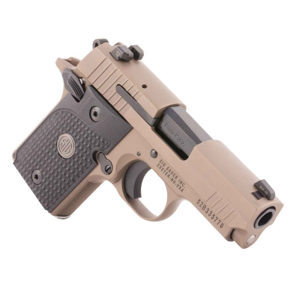Sig Sauer P938 Emperor Scorpion 9mm Luger 3in FDE PVD Pistol - 6+1 Rounds - Brown Sig Sauer P938 Emperor Scorpion 9mm Luger 3in FDE PVD Pistol - 6+1 Rounds - Brown