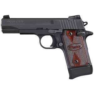 Sig Sauer P938 Target 22 Long Rifle 4.1in Black/Rosewood Pistol - 10+1 Rounds