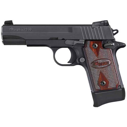 Sig Sauer P938 Target 22 Long Rifle 4.1in Black/Rosewood Pistol - 10+1 Rounds image