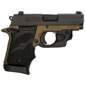 Sig Sauer P938 With Lima-38 Laser Module 9mm Luger 3in FDE/Black Pistol - 7+1 Rounds