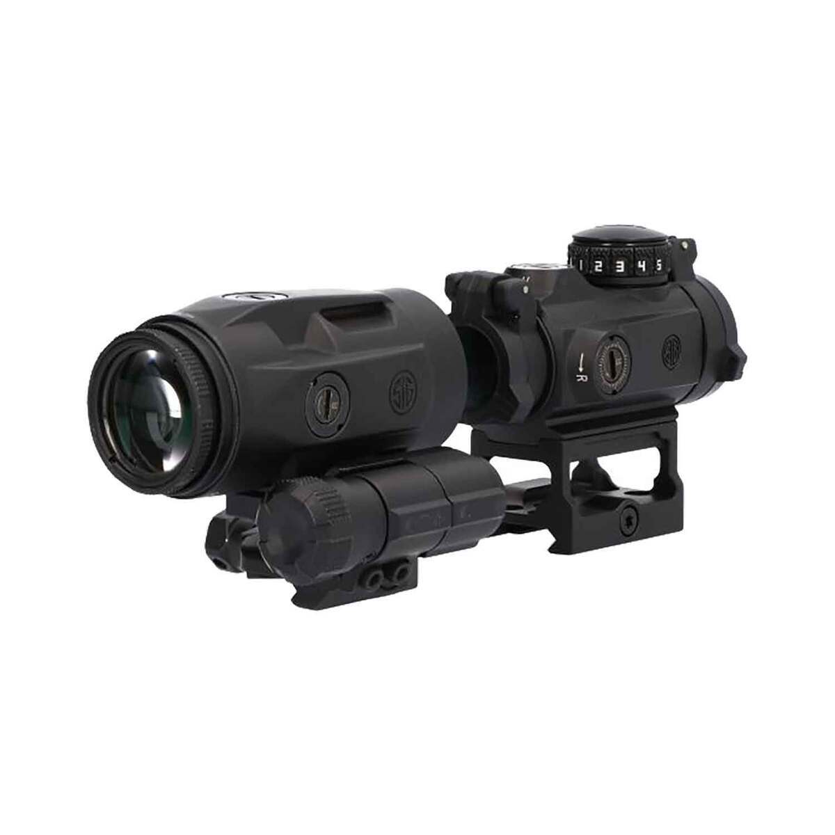 Sig Sauer ROMEO-MSR Red Dot and JULIET3-MICRO Magnifier Combo Kit - Black Sig Sauer ROMEO-MSR Red Dot and JULIET3-MICRO Magnifier Combo Kit - Black