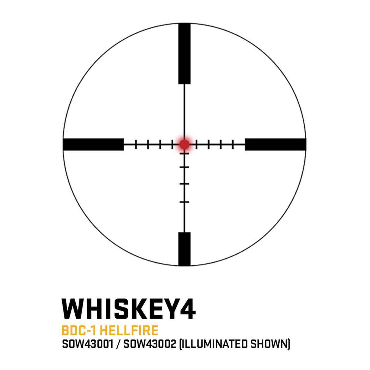 Sig Sauer WHISKEY4 3-12x 44mm Rifle Scope - BDC-1 - Black Sig Sauer WHISKEY4 3-12x 44mm Rifle Scope - BDC-1 - Black