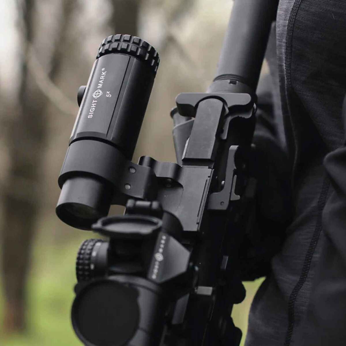 Sightmark T-5 Magnifier 5X with Flip to Side Mount - Matte Black ...
