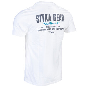 Sitka Men's Signage Short Sleeve Casual Shirt - White - XL