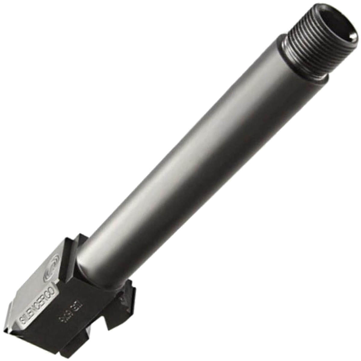 Silencerco Threaded 45 Auto (ACP) Glock 21 Handgun Barrel - 4.6in - Black Silencerco Threaded 45 Auto (ACP) Glock 21 Handgun Barrel - 4.6in - Black