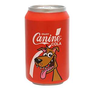 Silly Squeakers "Canine Cola" Soda Can Vinyl Plush Dog Toy