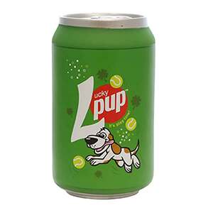 Silly Squeakers "Lucky Pup" Soda Can Vinyl Plush Dog Toy