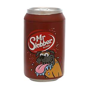 Silly Squeakers "Mr. Slobber" Soda Can Vinyl Plush Dog Toy