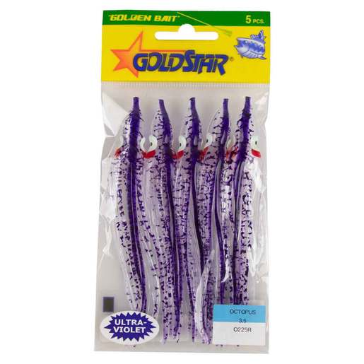 Silver Horde Gold Star Octopus Squid Skirt – Glow Chartreuse