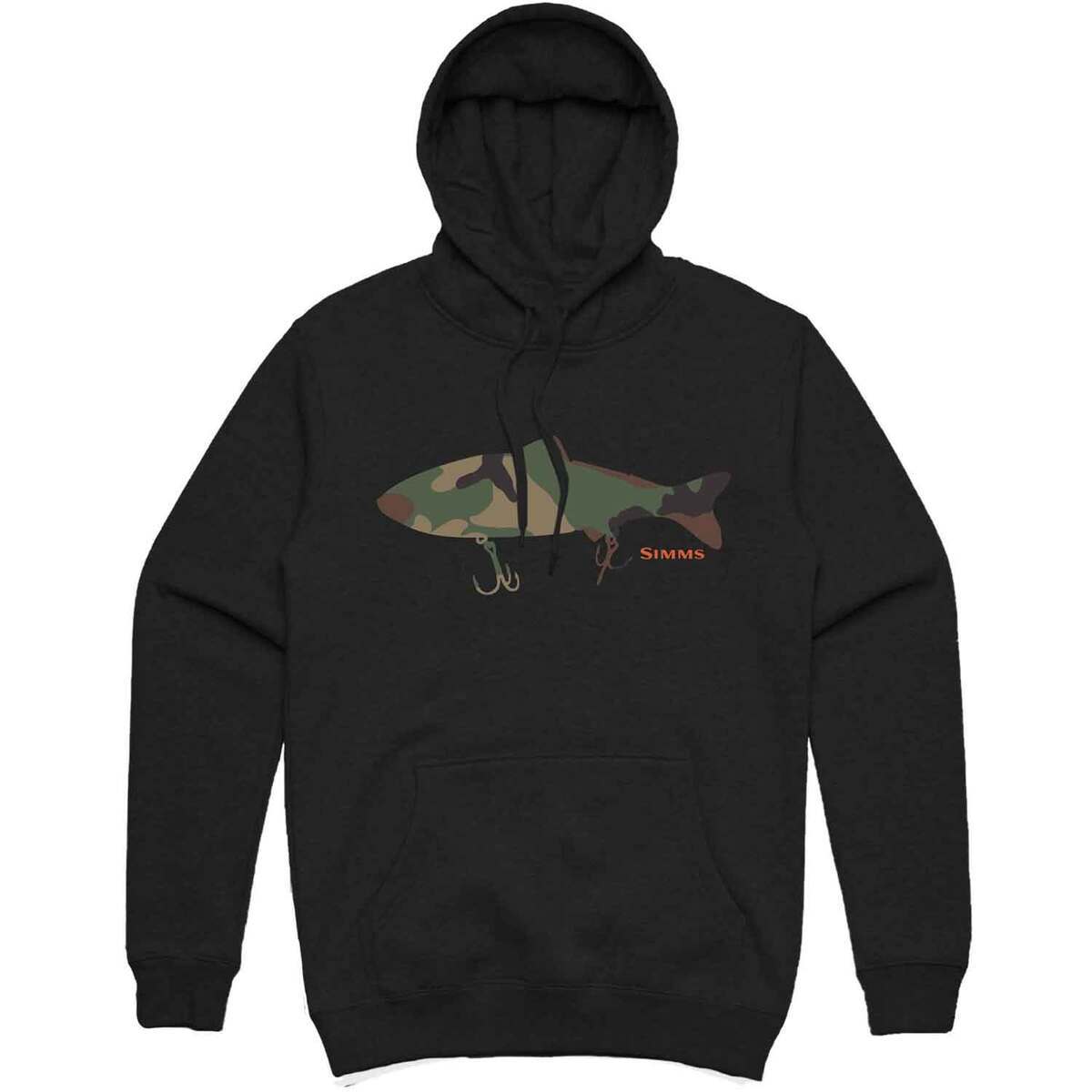 Simms Men's Bass Destruction Casual Hoodie Simms Men's Bass Destruction Casual Hoodie