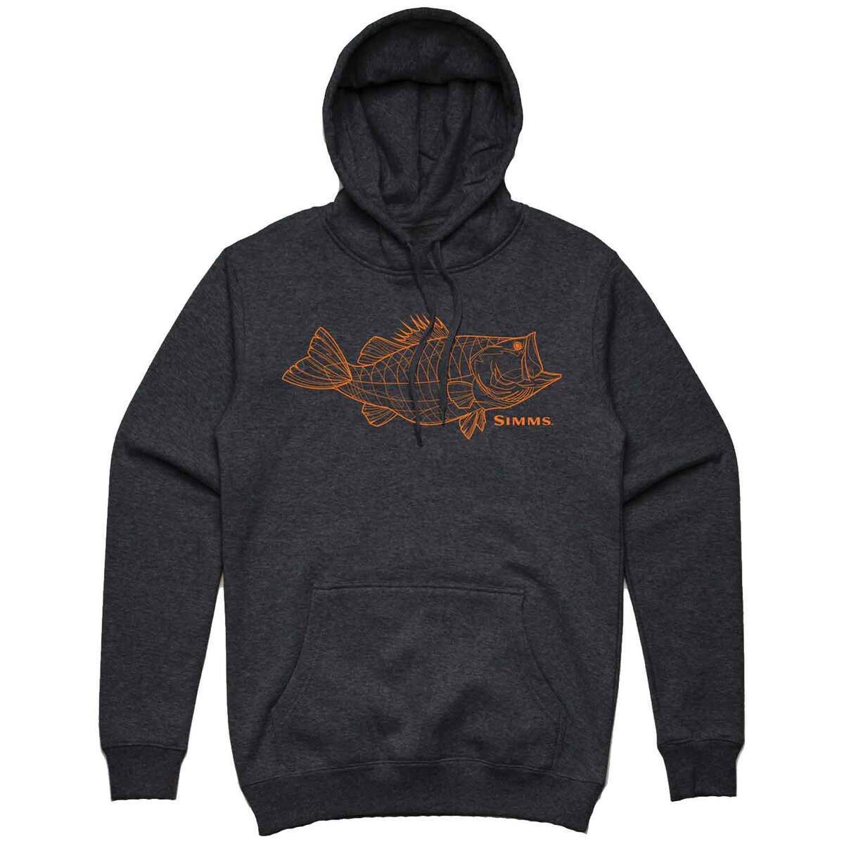 Simms Men's Bass Line Casual Hoodie Simms Men's Bass Line Casual Hoodie