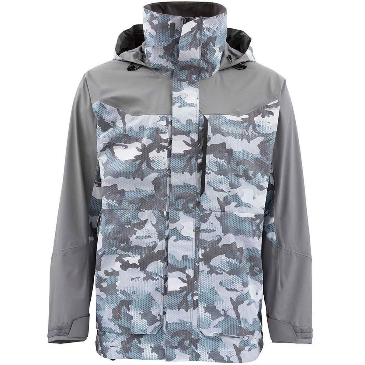 Simms Men's Challenger Waterproof Fishing Jacket - Hex Flo Camo Gray Blue - XL - Hex Flo Camo Gray Blue XL Simms Men's Challenger Waterproof Fishing Jacket - Hex Flo Camo Gray Blue - XL - Hex Flo Camo Gray Blue XL