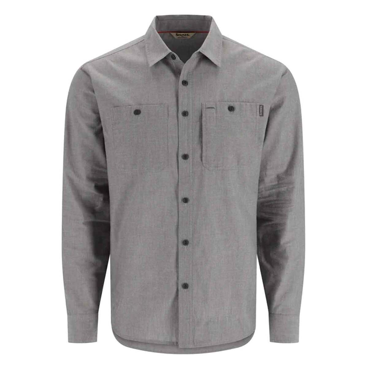 Simms Men's Cutbank Chambray Long Sleeve Fishing Shirt Simms Men's Cutbank Chambray Long Sleeve Fishing Shirt