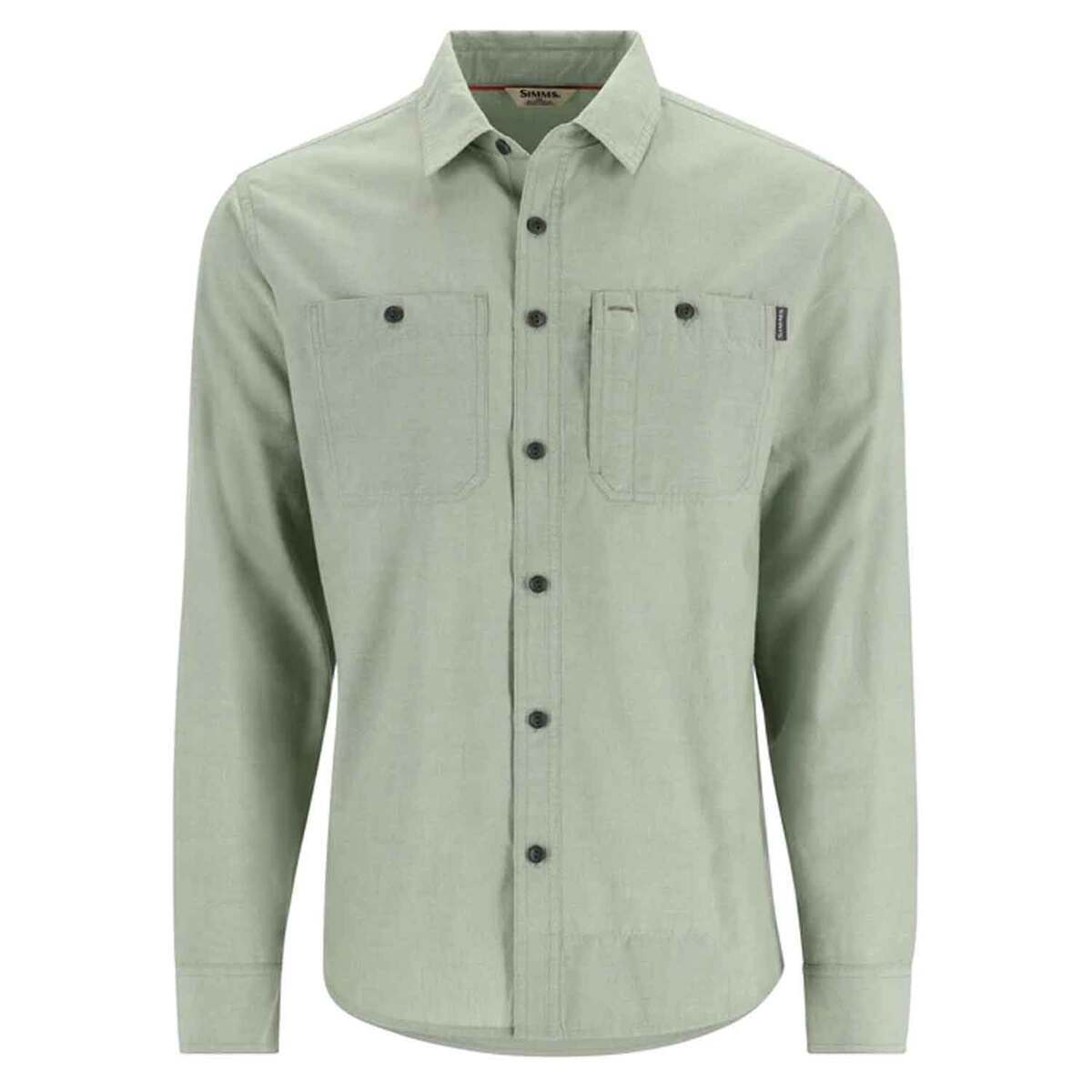 Simms Men's Cutbank Chambray Long Sleeve Fishing Shirt Simms Men's Cutbank Chambray Long Sleeve Fishing Shirt