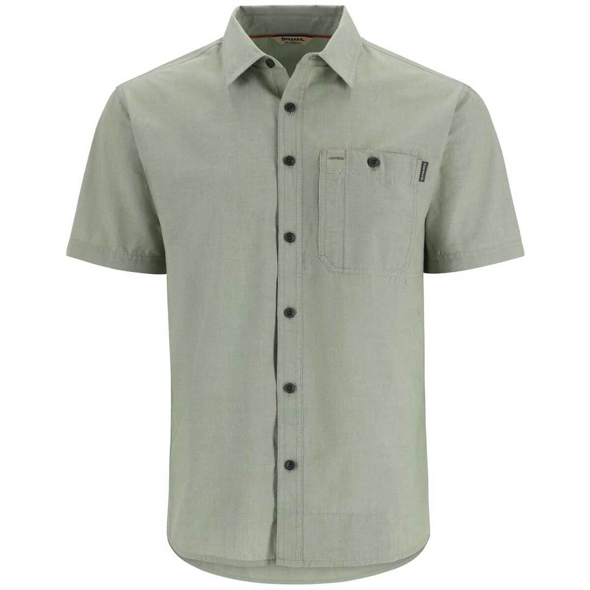 Simms Men's Cutbank Chambray Short Sleeve Fishing Shirt Simms Men's Cutbank Chambray Short Sleeve Fishing Shirt