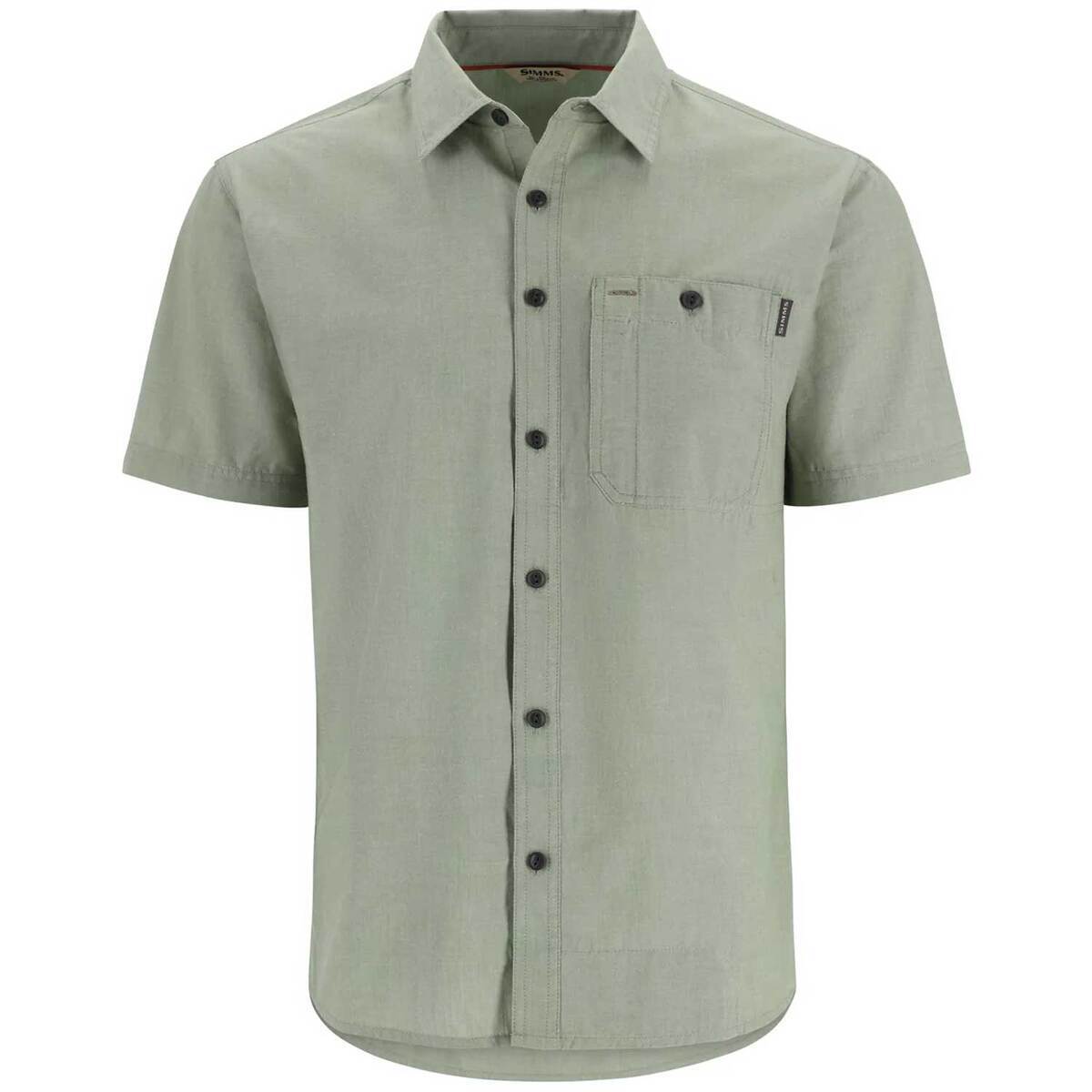 Simms Men's Cutbank Chambray Short Sleeve Fishing Shirt | Sportsman's ...