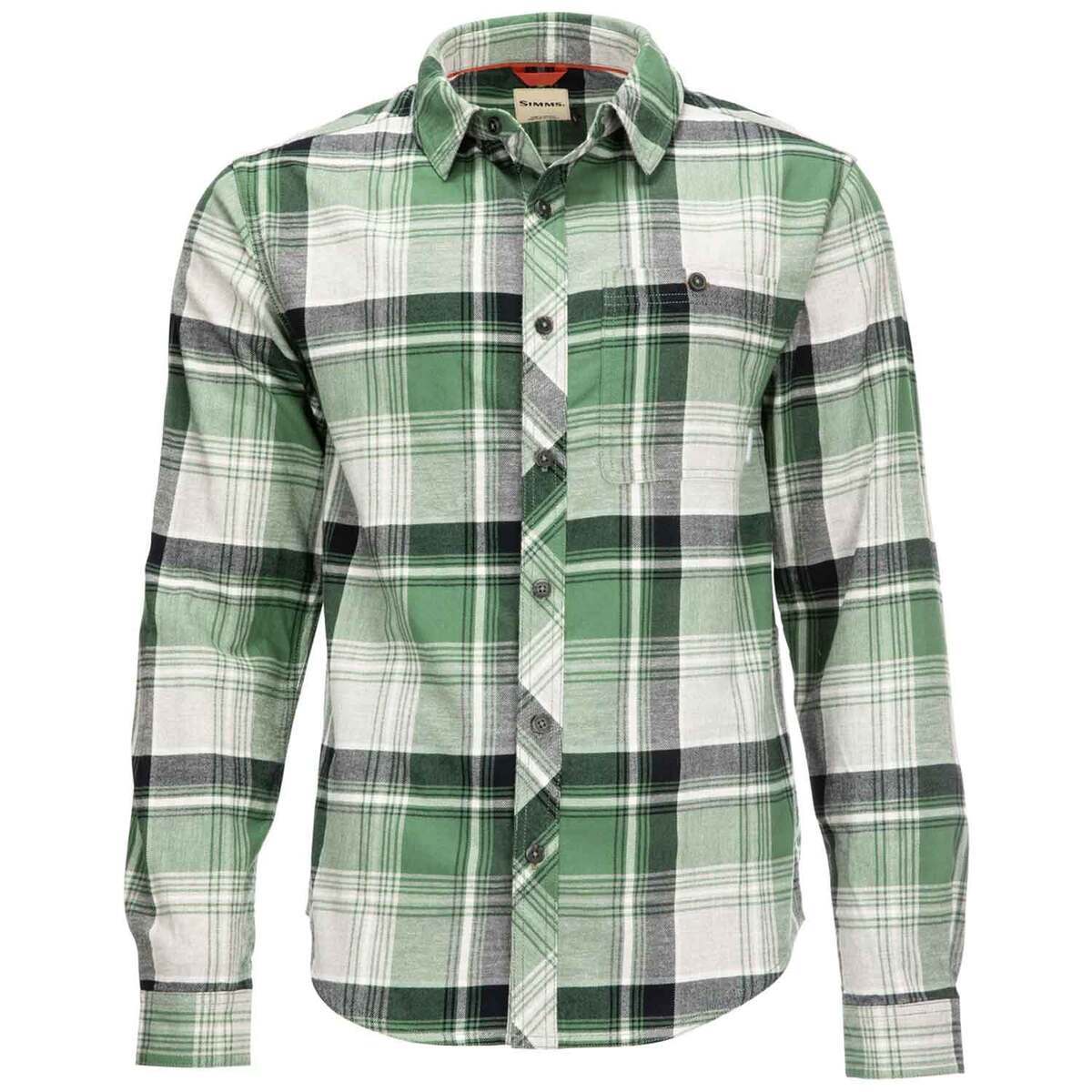 Simms Men's Dockwear Cotton Flannel Long Sleeve Casual Shirt Simms Men's Dockwear Cotton Flannel Long Sleeve Casual Shirt