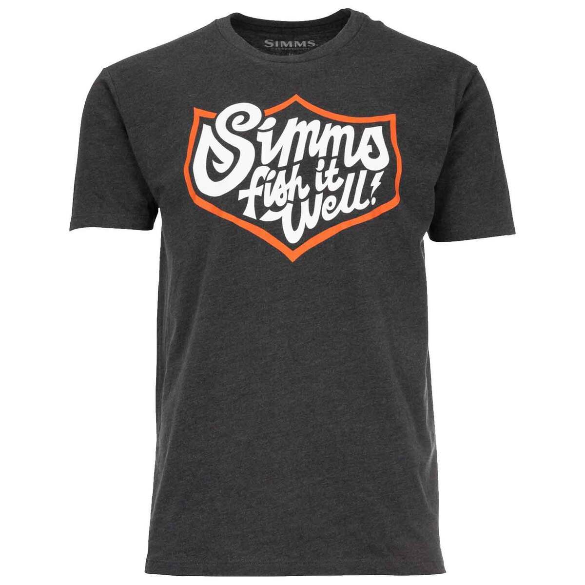 Simms Men's Fish It Well Badge Short Sleeve Casual Shirt Simms Men's Fish It Well Badge Short Sleeve Casual Shirt