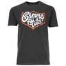 Simms Men's Fish It Well Badge Short Sleeve Casual Shirt - Charcoal Heather - 3XL - Charcoal Heather 3XL