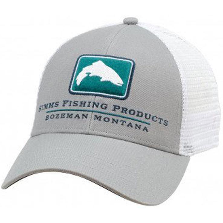 Simms Men's Trout Icon Trucker Hat - Granite - Granite One Size Fits Most Simms Men's Trout Icon Trucker Hat - Granite - Granite One Size Fits Most