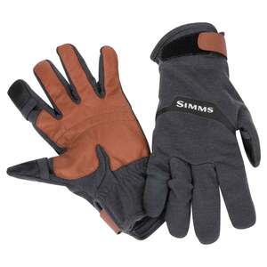 Simms Men's Lightweight Wool Flex Fishing Gloves - Carbon - XS