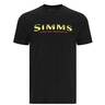 Simms Men's Logo Short Sleeve Casual Shirt - Black/Neon - XL - Black/Neon XL