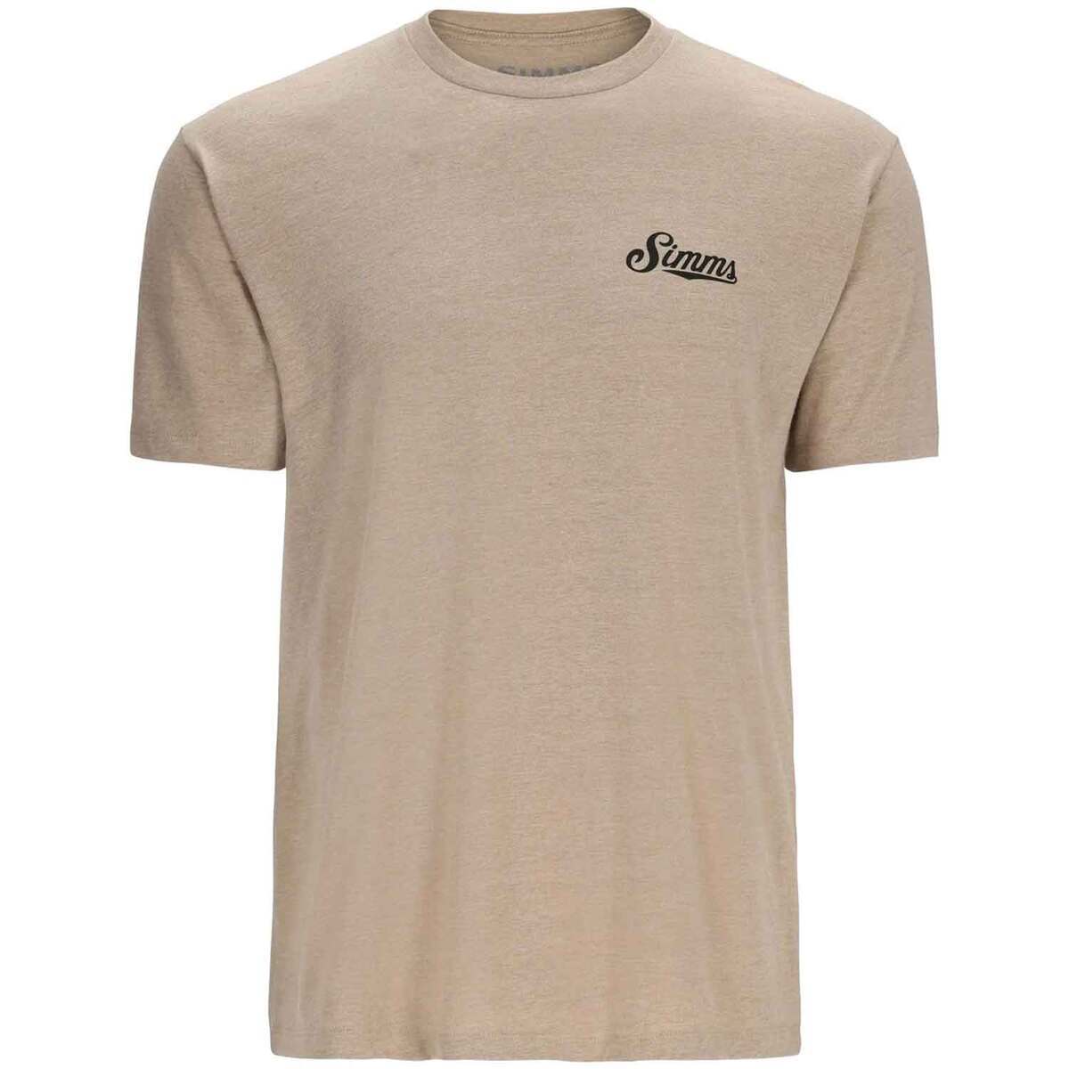 Simms Men's Royal Wulff Fly Short Sleeve Casual Shirt - Oatmeal Heather - XXL - Oatmeal Heather XXL Simms Men's Royal Wulff Fly Short Sleeve Casual Shirt - Oatmeal Heather - XXL - Oatmeal Heather XXL