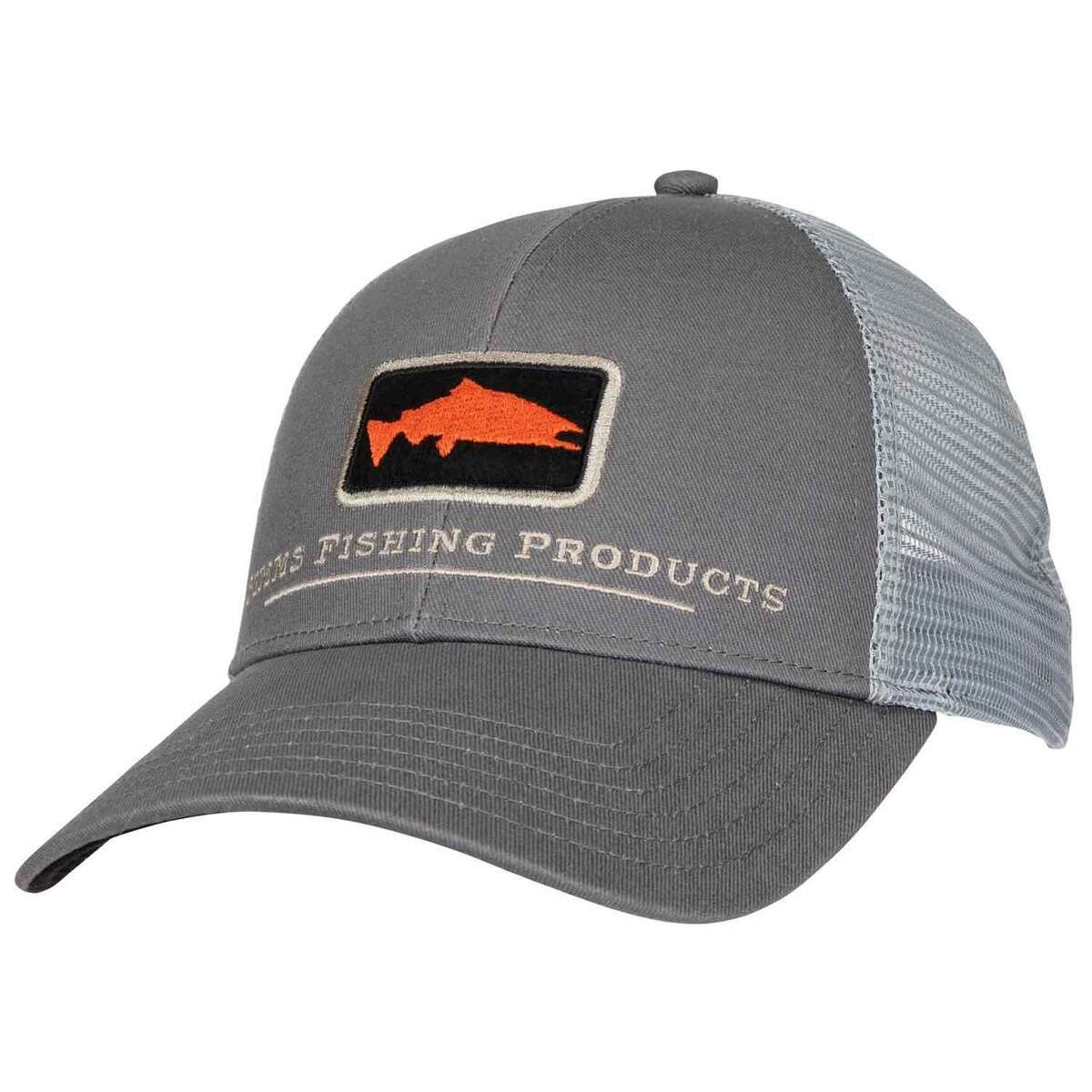 Simms Men's Salmon Icon Adjustable Trucker Hat - Slate - Slate One Size Fits Most Simms Men's Salmon Icon Adjustable Trucker Hat - Slate - Slate One Size Fits Most