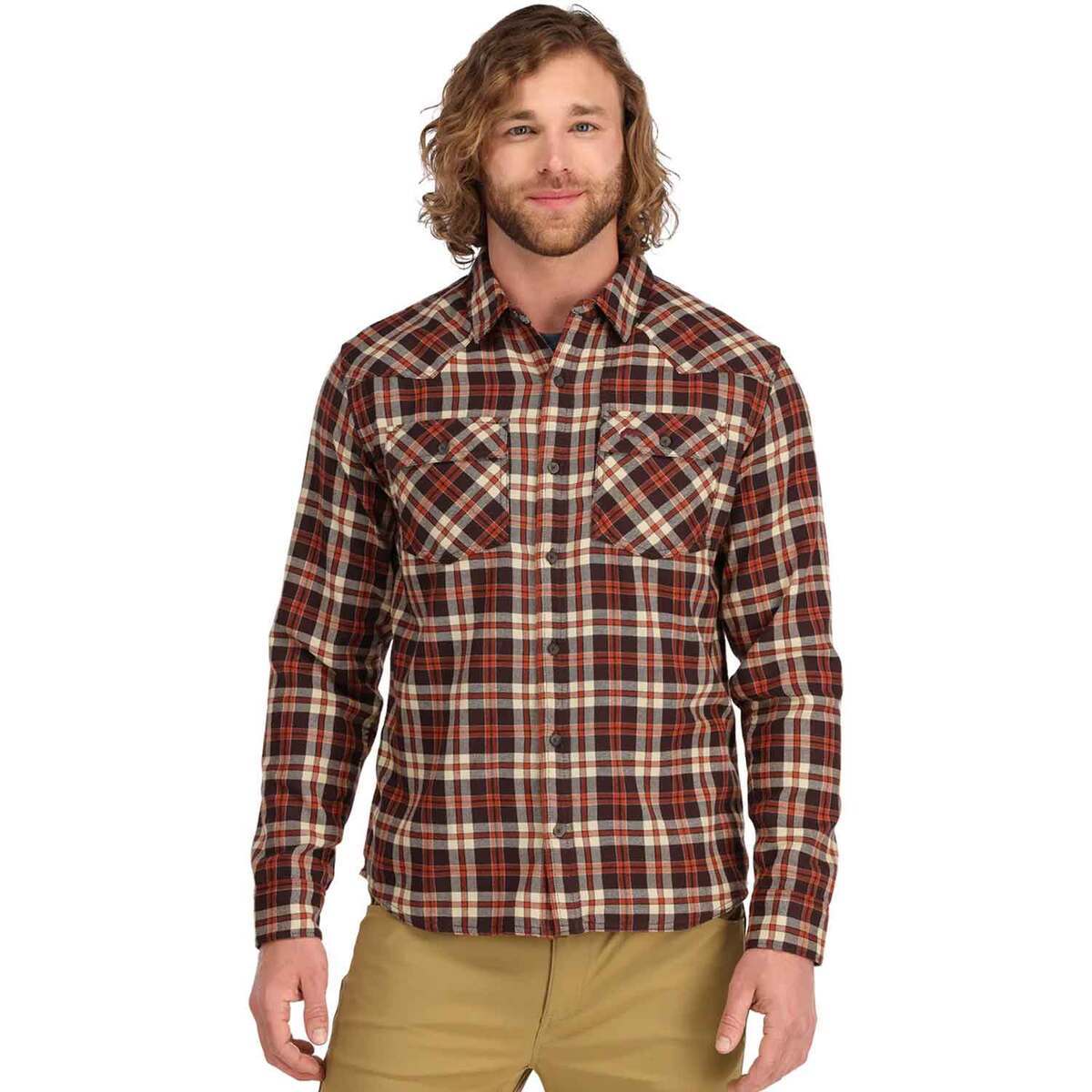 Simms Men's Santee Flannel Long Sleeve Fishing Shirt | Sportsman's ...