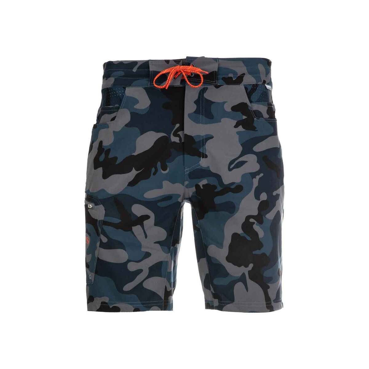 Simms Men's Seamount Board Shorts - Woodland Camo Storm - 36