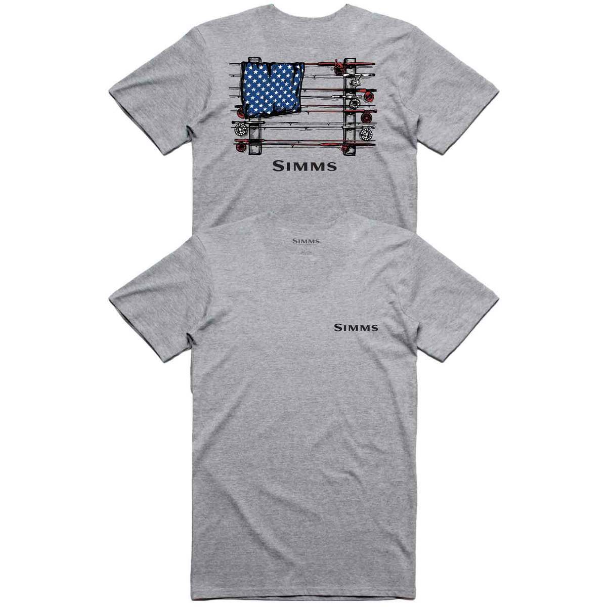 Simms Men's Slackertide USA Short Sleeve Shirt Simms Men's Slackertide USA Short Sleeve Shirt