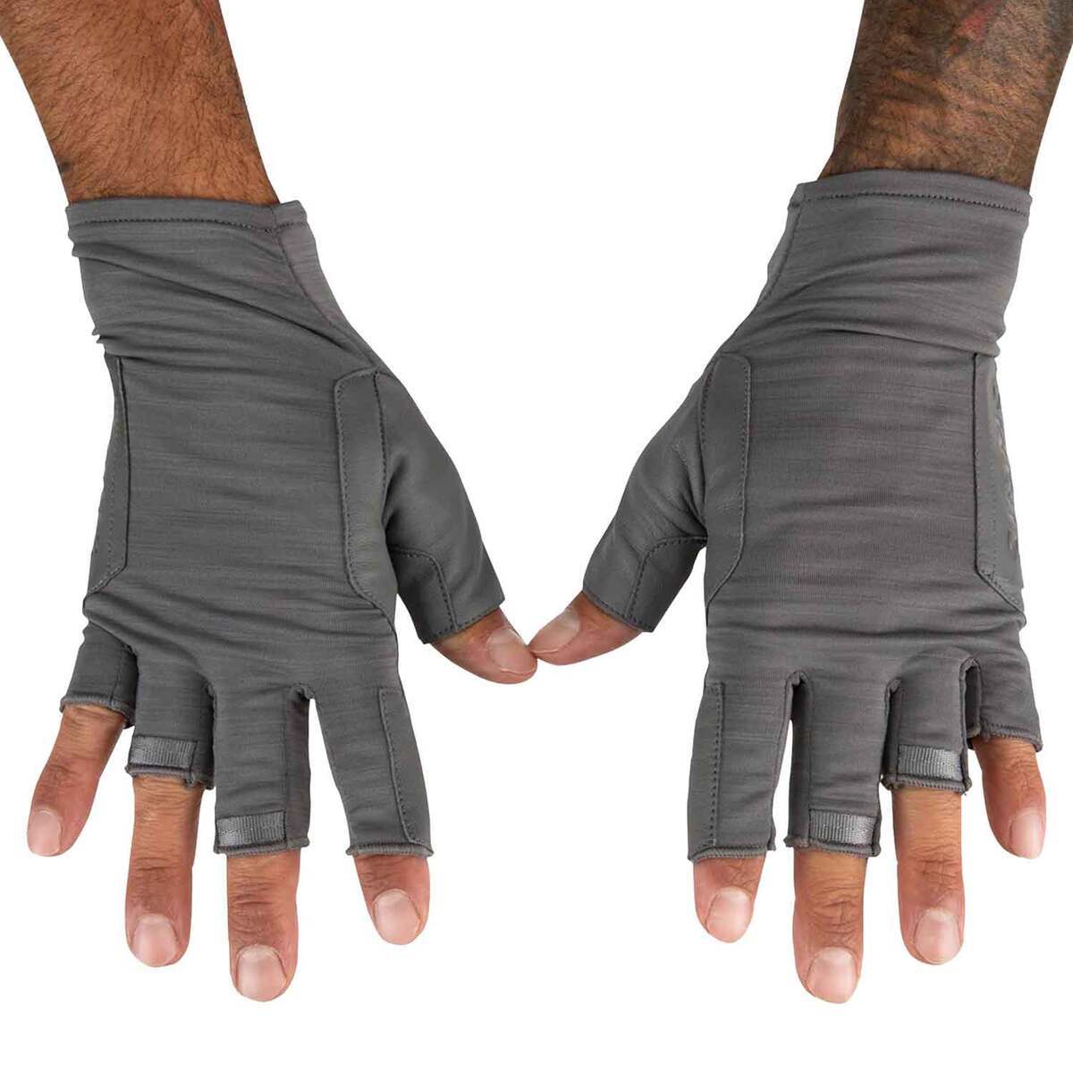 Simms Men's SolarFlex Guide Fishing Fingerless Gloves Simms Men's SolarFlex Guide Fishing Fingerless Gloves