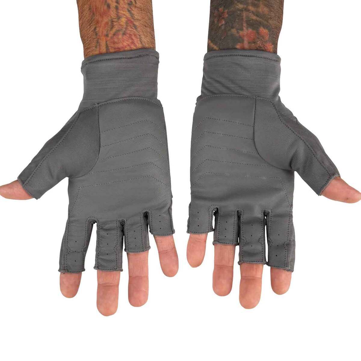 Simms Men's SolarFlex Guide Fishing Fingerless Gloves Simms Men's SolarFlex Guide Fishing Fingerless Gloves