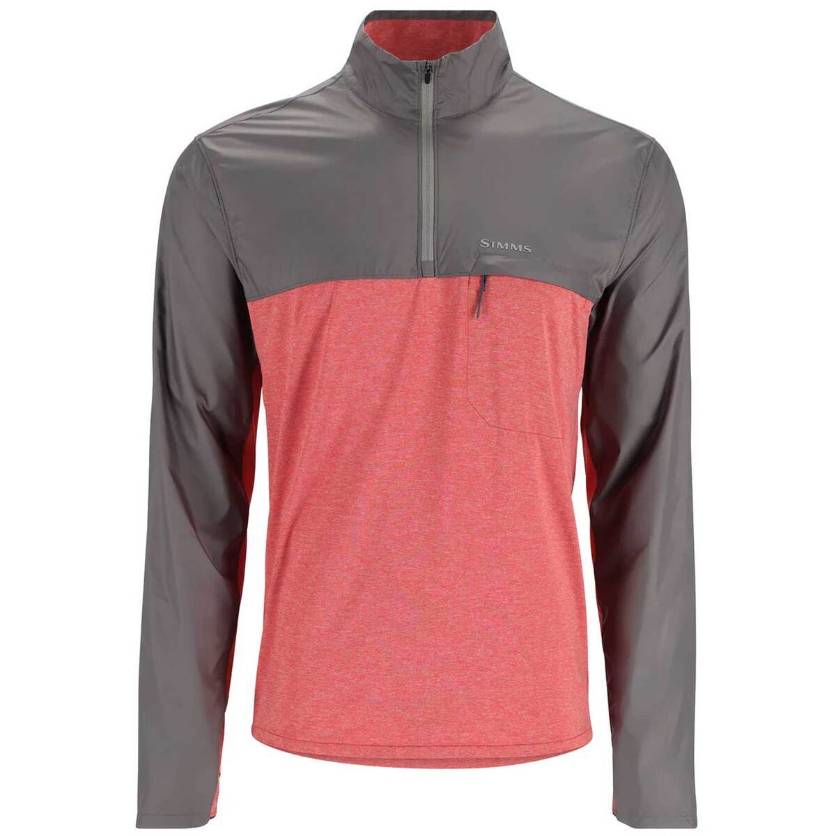 Simms Men's Solarflex Wind Quarter Zip Long Sleeve Fishing Shirt Simms Men's Solarflex Wind Quarter Zip Long Sleeve Fishing Shirt