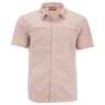 Simms Men's Stone Cold Short Sleeve Fishing Shirt - Smoked Salmon Morada Plaid - L - Smoked Salmon Morada Plaid L