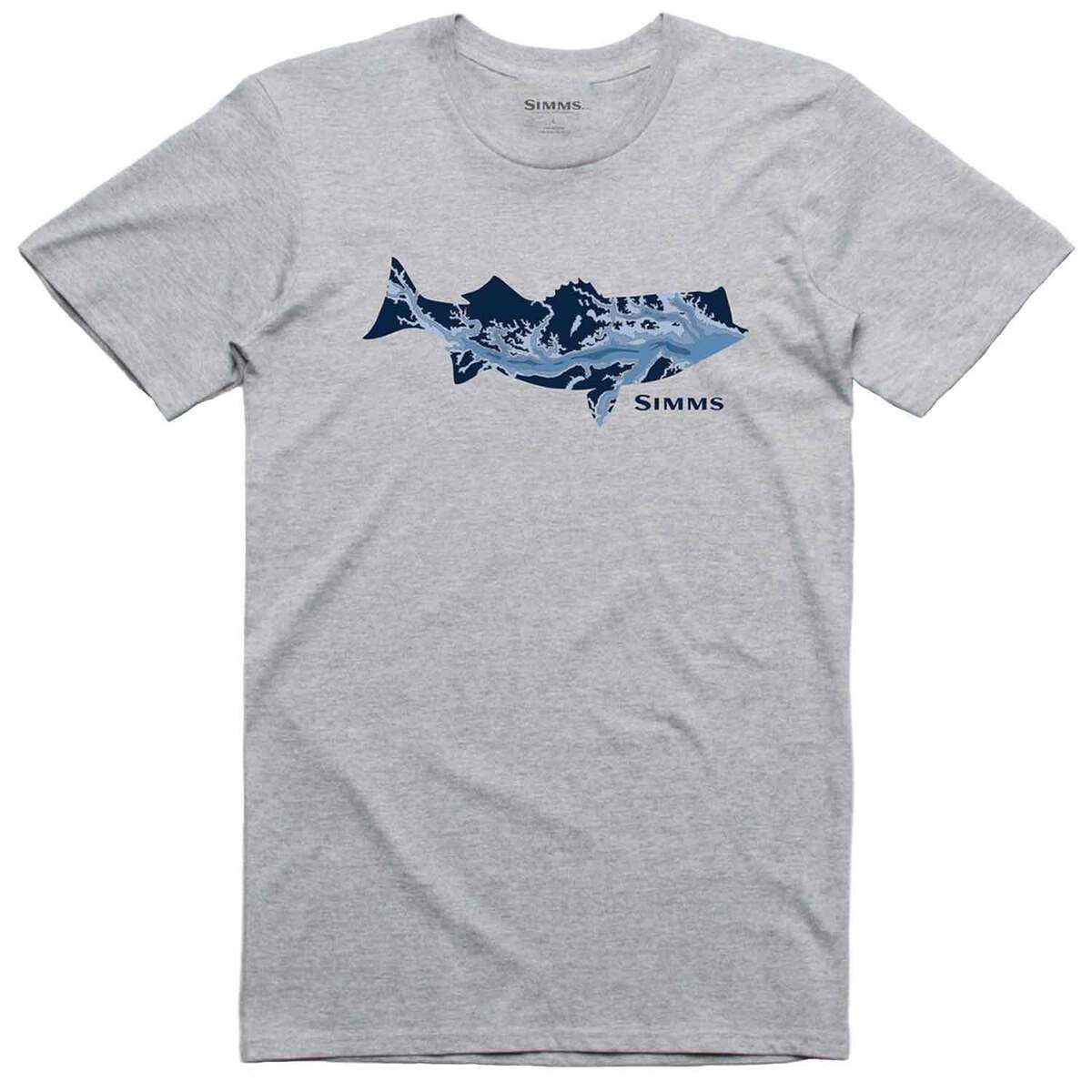Simms Men's Striper Bay Fill Short Sleeve Casual Shirt Simms Men's Striper Bay Fill Short Sleeve Casual Shirt