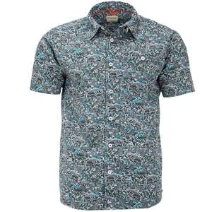 Simms Men's Tailout Short Sleeve Fishing Shirt - Fish Grass - XL
